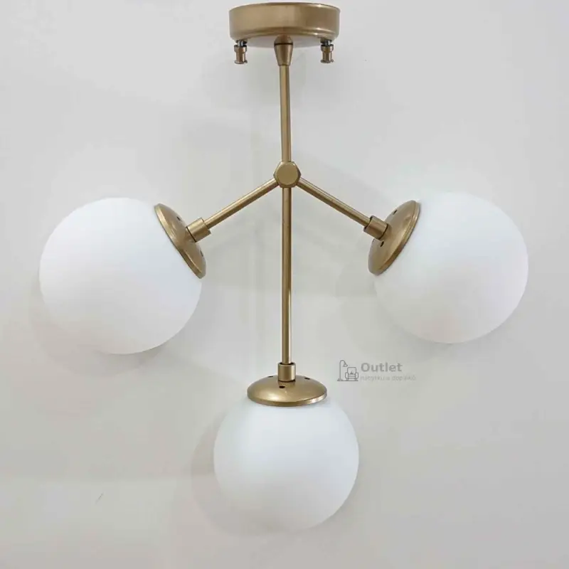 Značkový Zlaté stropní svítidlo Damar Opviq lights