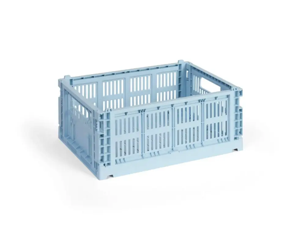 Akční Nabídka Úložný box Colour Crate Medium "Soft Blue" HAY