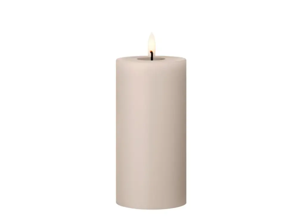 Led svíčka Pillar 15 cm "Linen Grey" Ester & Erik Super Cena