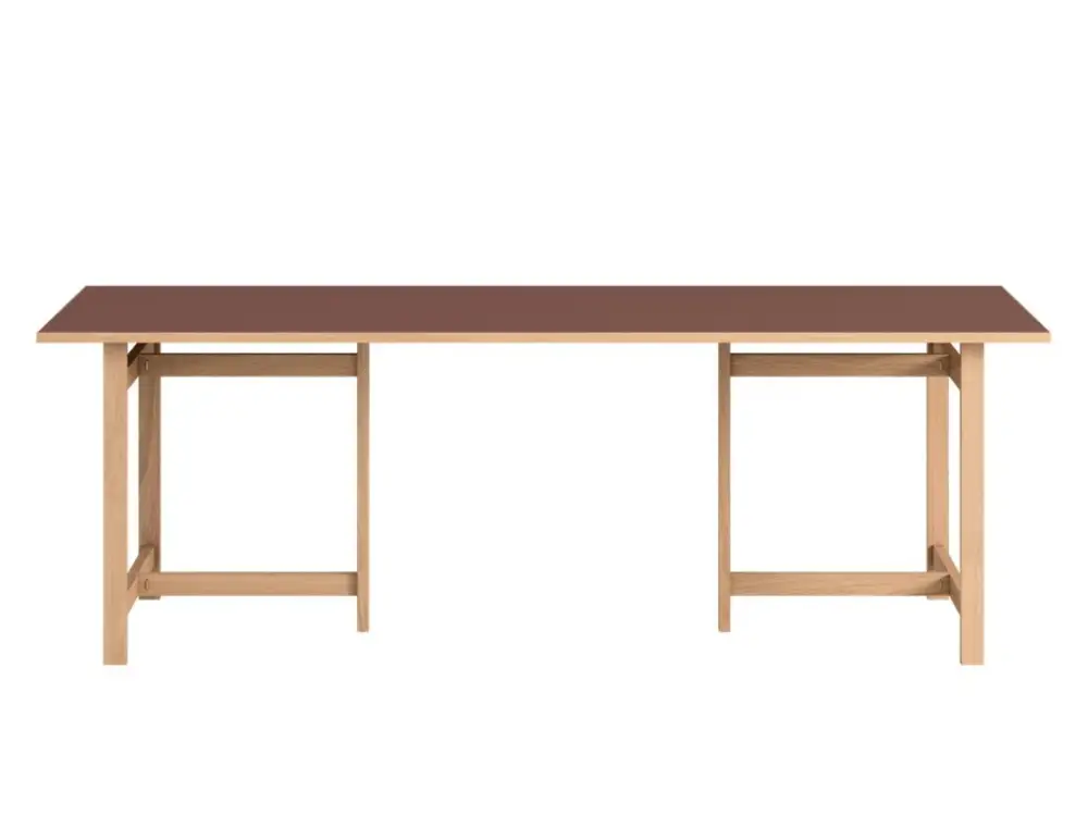 Autentický Jídelní stůl Rectangular 220 cm "Burgundy" MOEBE