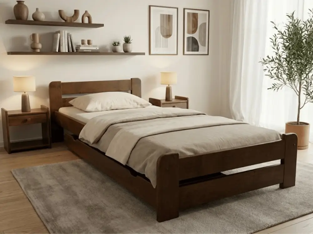 Postel Laura 90 x 200 cm, dub Cenová Bomba