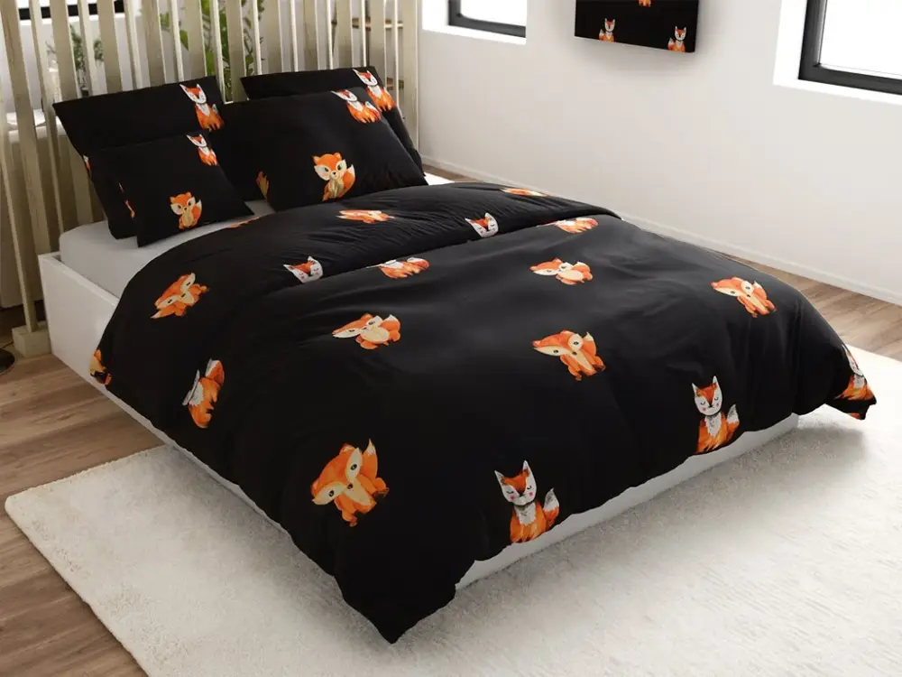 Oblíbený Povlečení z mikrovlákna FOXES černé